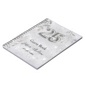 25e anniversaire mariage argent feuillage livre d' (Côté gauche)