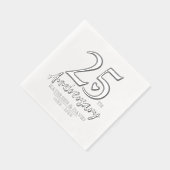 25e anniversaire mariage coeur personnalisé graphi (Droite)