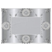 25e anniversaire Mariage d'argent Nappe (Devant (Horizontal))