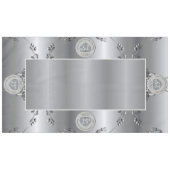 25e anniversaire Mariage d'argent Nappe (Devant (Horizontal))