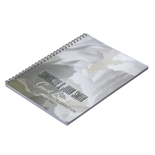 25e anniversaire Mariage de la fête Peony livre d' (Côté gauche)