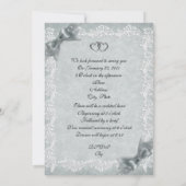 25e anniversaire mariage invitation élégante (Dos)