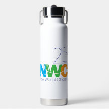25e anniversaire NWC Bouteille d'eau avec paille