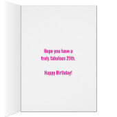 25e anniversaire trois photos petite-fille rose (Intérieur (Droit))