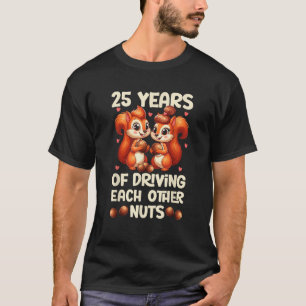 25e bruiloft Jubileum 25 jaar rijden elk T-shirt