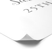 25e bruiloft Jubileum 2 Foto Welkom Teken Poster (Hoek)