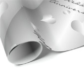 25e bruiloft Jubileum Cadeaupapier (Rol Hoek)