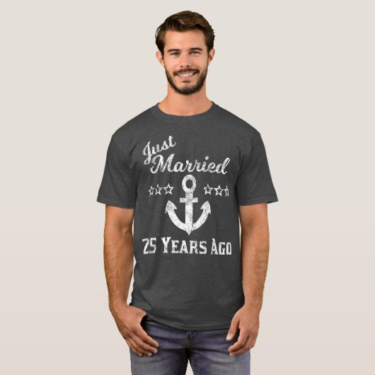 25e bruiloft Jubileum cruise huwelijk, 25-2019 T-shirt (Voorkant volledig)