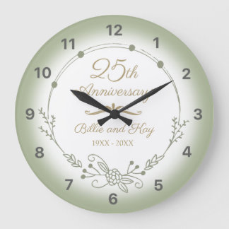 25e bruiloft Jubileum Elegant Grote Klok