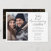 25e bruiloft Jubileum foto Kaart (Voorkant / Achterkant)