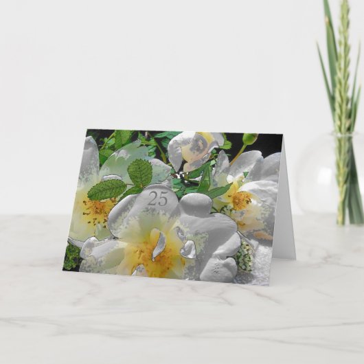 25e bruiloft Jubileum - Gefeliciteerd Kaart (Voorkant)