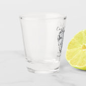 25e bruiloft Jubileum Heart Shot glass Shot Glas (Links)