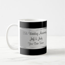 25e bruiloft Jubileum Koffiemok