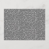 25e bruiloft Jubileum Silver Love Hearts Uitnodiging Briefkaart (Achterkant)