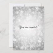 25e bruiloft Jubileum Winter Wonderland Silver Kaart (Achterkant)