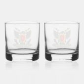 25e divisie infanterie whisky glas (Achterkant)