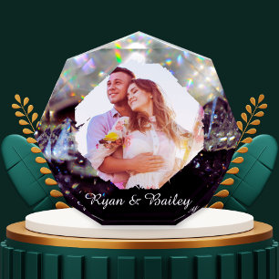 25e huwelijksjubileum Elegant diamantontwerp Fotoblokken