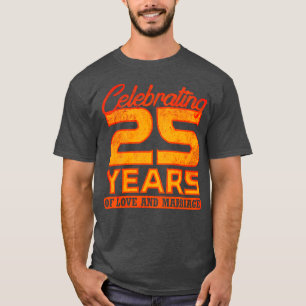 25e huwelijksvoltrekking 25 jaar Jubileum 4 T-shirt