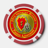 25e infanteriedivisie poker chips (Achterkant)