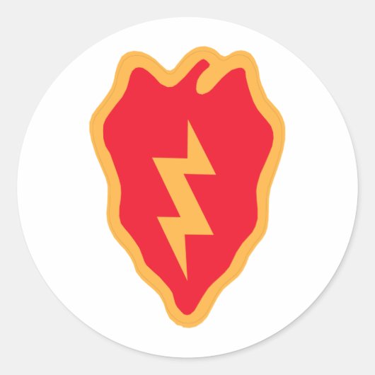 25e infanteriedivisie ronde sticker (Voorkant)