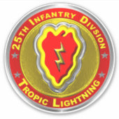 25e infanteriedivisie sticker (Voorkant)