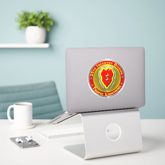 25e infanteriedivisie sticker (Laptop op bureau)