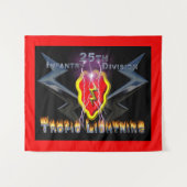 25e infanteriedivisie "Tropic Lightning" Wandkleed (Voorkant (horizontaal))