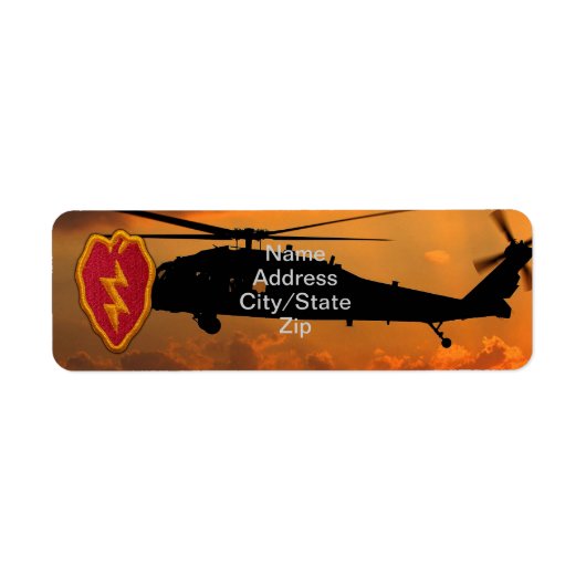 25e Infanteriedivisie veteranen Vets Patch Etiket (Voorkant)