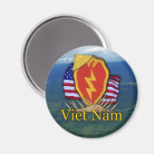 25e infanteriedivisie vietnam patch Magnet Magneet (Voorkant / Achterkant)