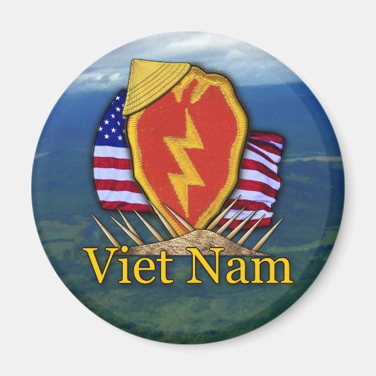 25e infanteriedivisie vietnam patch Magnet Magneet (Voorkant)