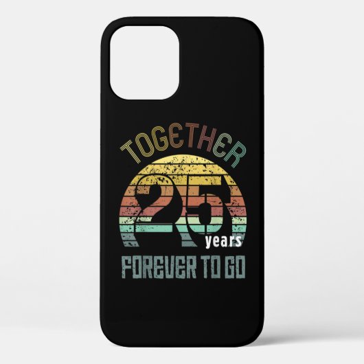 25e jaar bruiloft Jubileum Case-Mate iPhone Case (Achterkant)