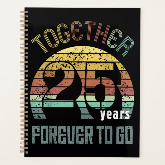 25e jaar bruiloft Jubileum Planner (Voorkant)