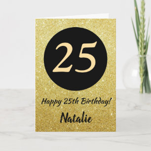 25e Joyeux Anniversaire Carte de Parties scintilla