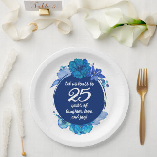 25e Jubileum borden Papieren Bordje
