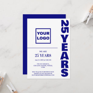 25e Jubileum Celebration Business logo Kaart
