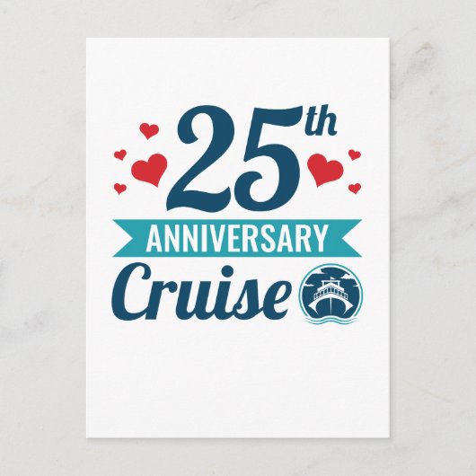 25e jubileum cruise briefkaart (Voorkant)