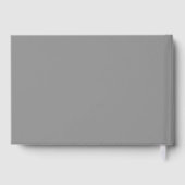 25e Jubileum Faux Silver Glitter Gastenboek (Achterkant)