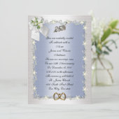 25e Jubileum feestuitnodiging elegant Kaart (Staand voorkant)