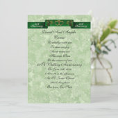 25e Jubileum gelofte verlenging Irish Invitation Kaart (Staand voorkant)