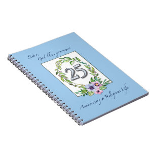 25e Jubileum katholieke Nun Wreath en Silver Notitieboek