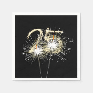 25e Jubileum-partijbrochure op zwart Servet