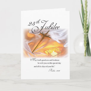 25e jubileum Religieus leven, non, Kruiskaars Kaart