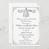 25e Jubileum Silver Cake Kaart (Voorkant / Achterkant)