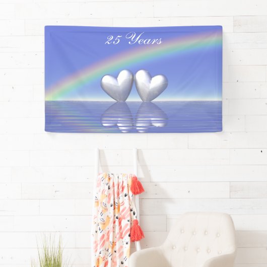 25e Jubileum Silver Hearts Banner (Insitu)