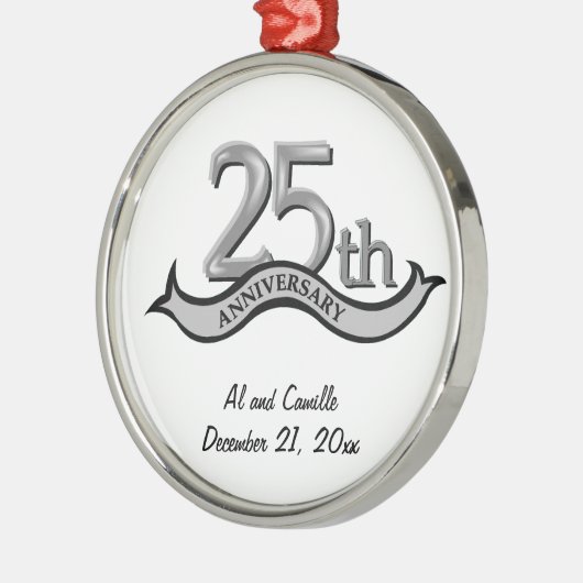 25e Jubileum Silver Keepomwille Ornament (Links)