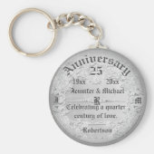 25e Jubileum Silver Monogram Sleutelhanger (Voorkant)