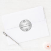 25e Jubileum Silver White Diamond Sticker (Envelop)