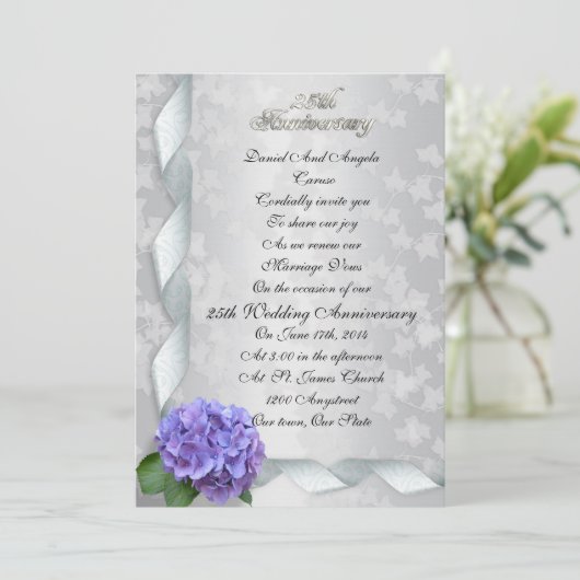 25e Jubileum Uitnodiging tot herroeping (Staand voorkant)