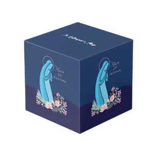 25e Jubileum van het religieuze leven Nun roze ven Kubus