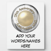 25e Jubileum ("Zilver" en "Pearl" "3-D") Fotoplaat (Voorkant)